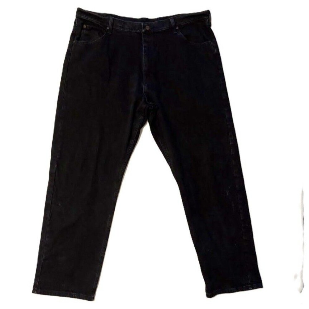 Wrangler Men’s Black Jeans Tagged 40x32 Actual 40x30 Straight Leg Denim